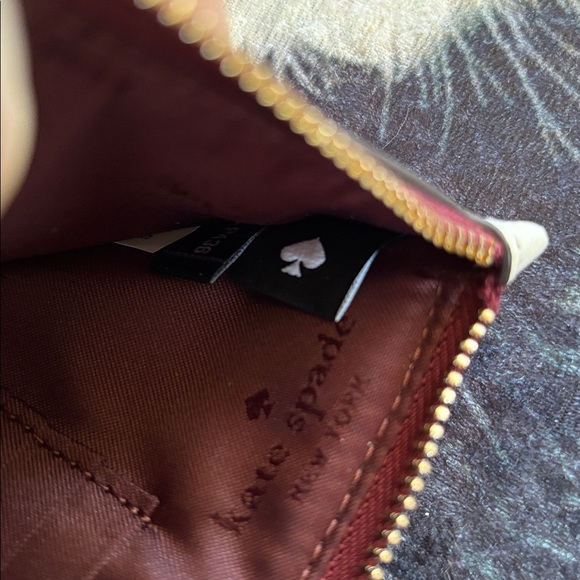 Brand New Kate Spade Colorblock Saffiano Leather L-Zip Medium Wristlet Lilac - Picture 10 of 16